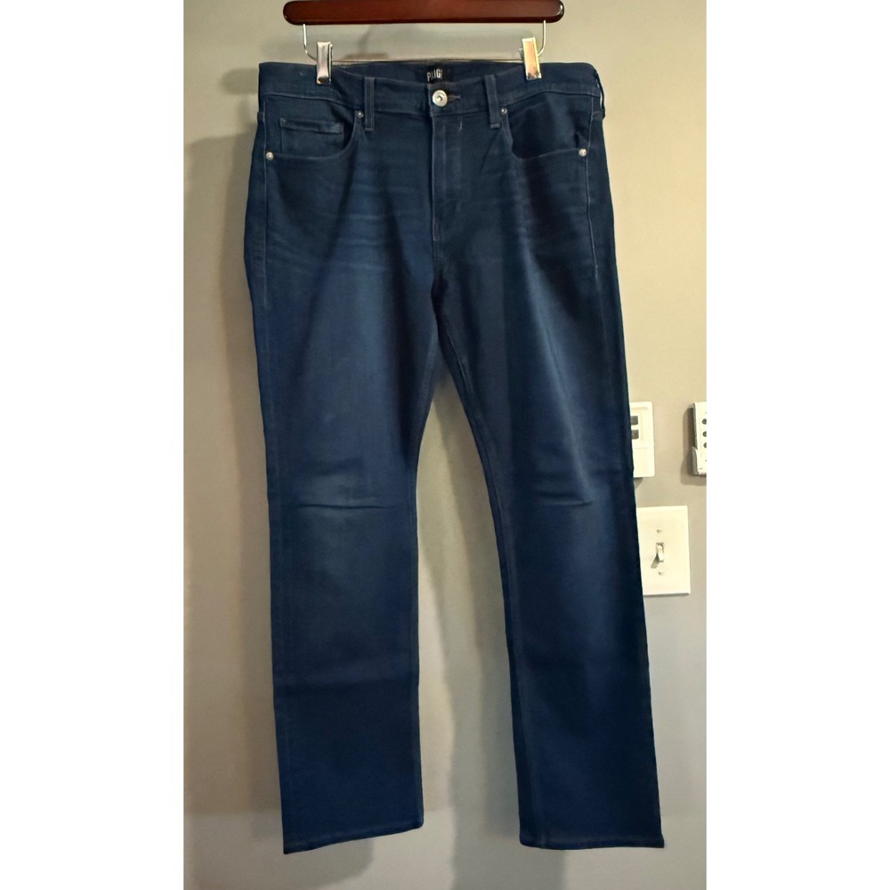 Paige Federal Jeans Women 33 Dark Indigo Slim Straight Stretch 335-941968